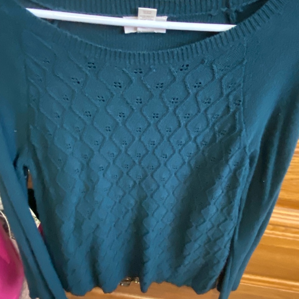 Dark green Cable Knit Sweater